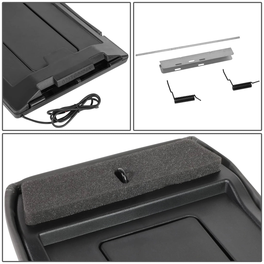 Repair Kit For Charger GECS-005-GY Motoring Lid & Escalade Console Truck Sierra with DNA Center 2007 Ports Pickup Armrest to 2001 Black Wireless USB