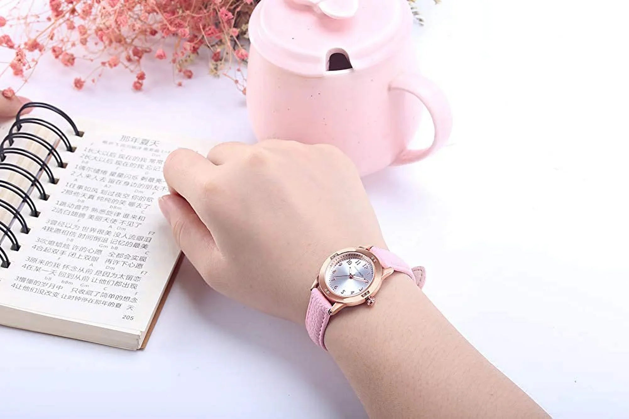 Leather for Fashion Girls for Gift Watches Watch Japanese Simple 11-15 for Ages Watches Ladies Students Watches Watches Casual Women TUOTISI Girls Band Movement Ladies