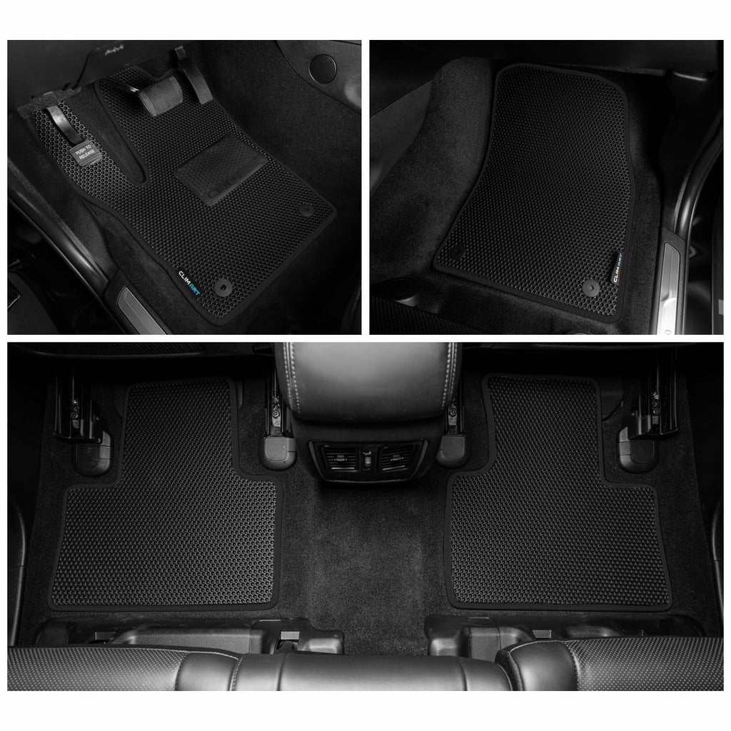 Mats Grand Jeep Mats Fit Car 2nd Woman, Accessories 1st Floor for & Liner, Watertrap ART - Compatible & Man for Row, Custom Cherokee 2016-2021, FL011318032 All-Weather, Car Floor CLIM Black/Black