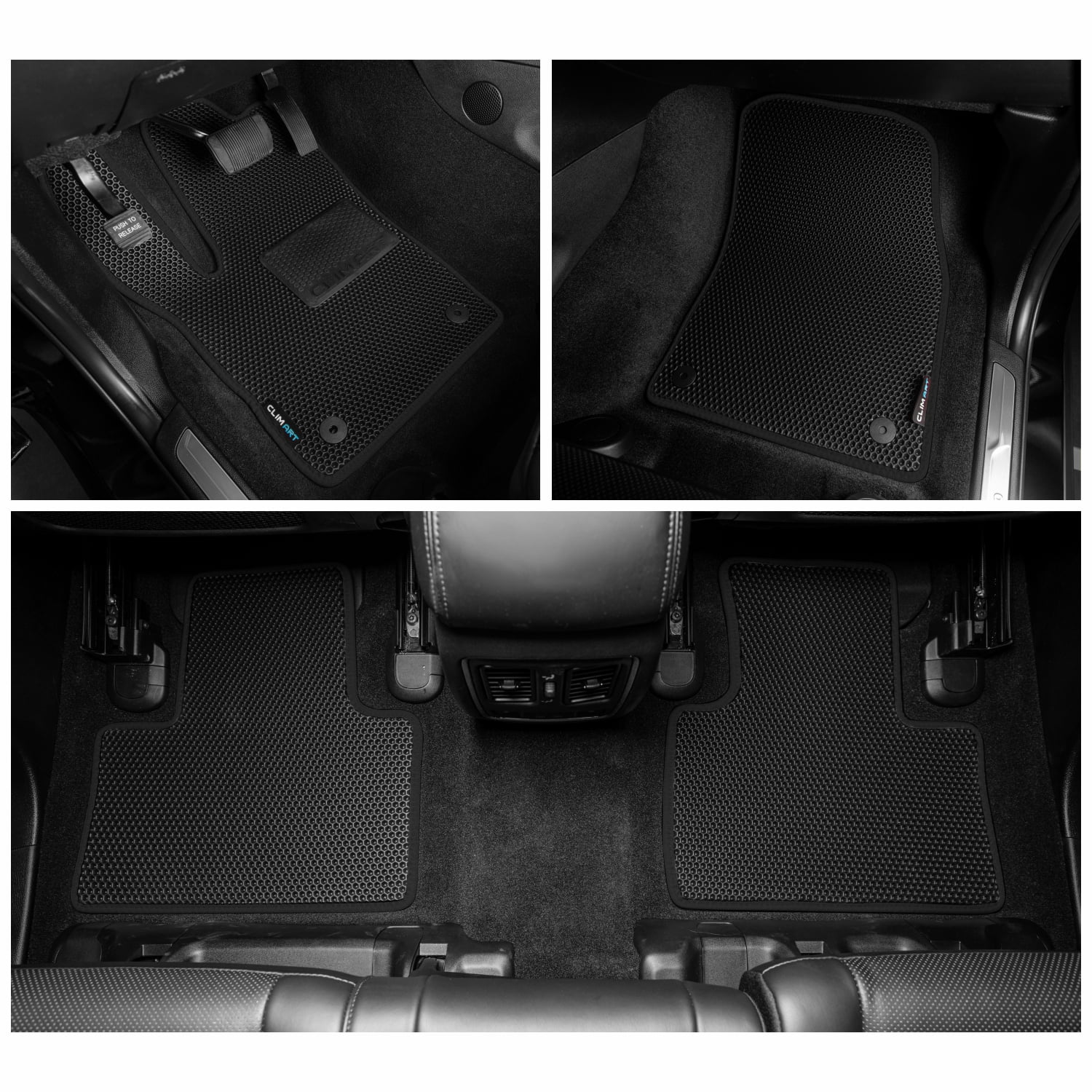Mats Grand Jeep Mats Fit Car 2nd Woman, Accessories 1st Floor for & Liner, Watertrap ART - Compatible & Man for Row, Custom Cherokee 2016-2021, FL011318032 All-Weather, Car Floor CLIM Black/Black