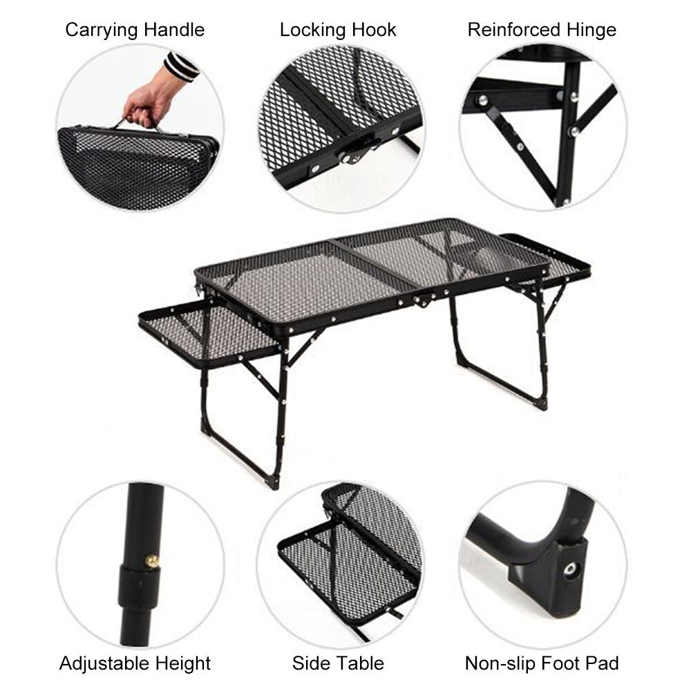 Lixada Table Station Folding Picnic Camping Outdoor Table Prep Cooking Food