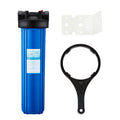 Water Outlet/Inlet Blue Bracket 1" & Housing Wrench with 20 x 20" Inch Filter Big -4.5"