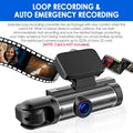 Dash Front Jahyshow Cam Lens Camera 1080P G-Sensor Video DVR w/ Inside Recorder Dual Car