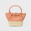 Handbag New A Straw Day Natural, Brown Tote - Mini