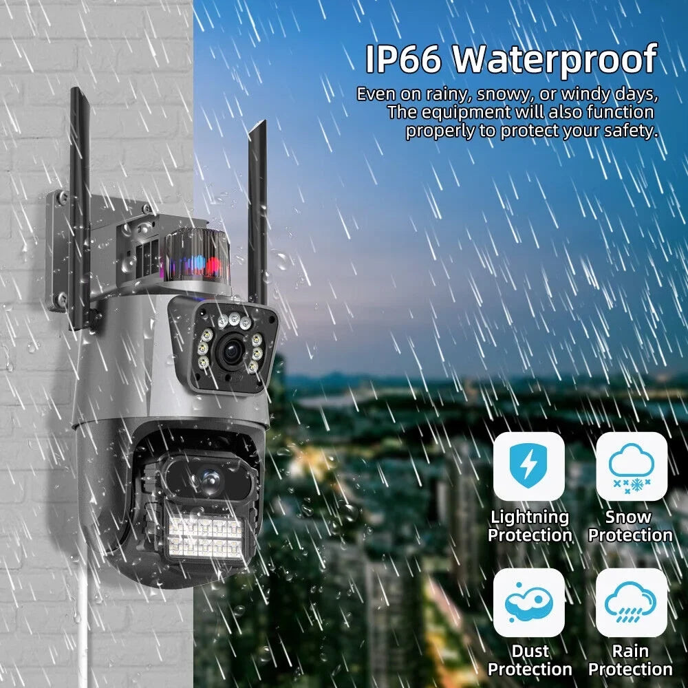 Card Camera Enhanced HD Audio Slot Real-time Antenna Outdoor Two-Way Waterproof Dual IP66 TF 1080P