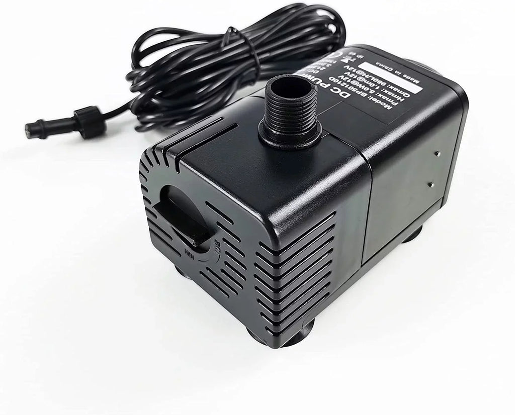 for (No Protection 25W Panel 370GpH Solar Pond, 25W KIT: Aquarium Pump Backup DC Pump with Fish Water and 18V Water Battery) Solar Fountain, Dry-Run