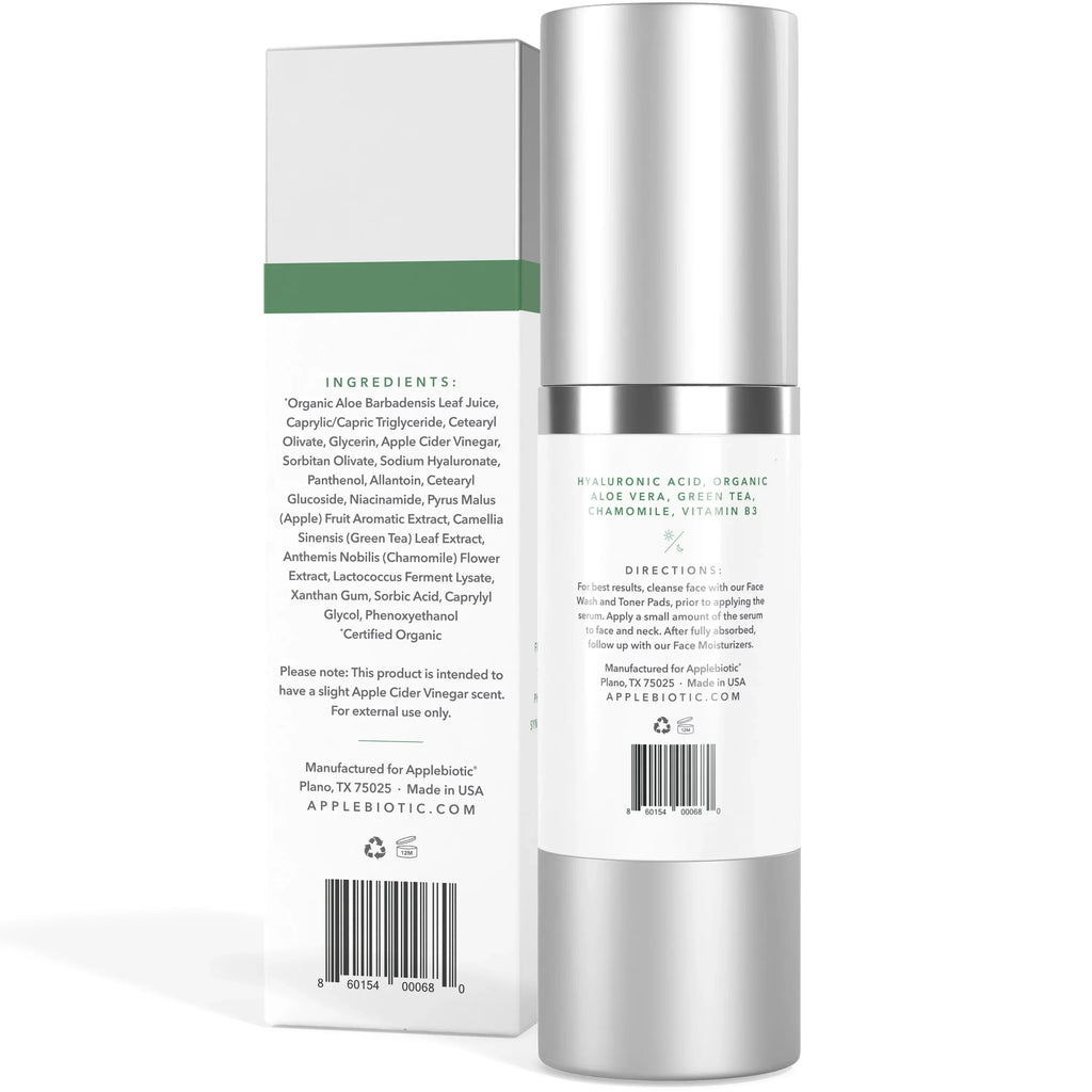 with Cider Hyaluronic Probiotic Apple Facial Serum Applebiotic Acid Vinegar
