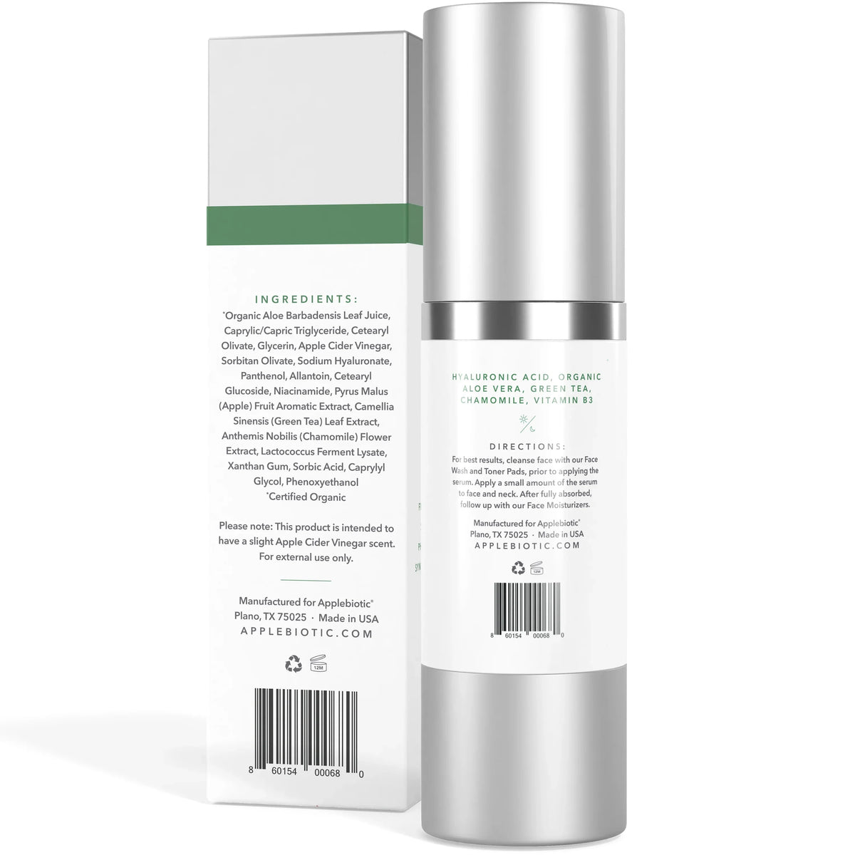 with Cider Hyaluronic Probiotic Apple Facial Serum Applebiotic Acid Vinegar