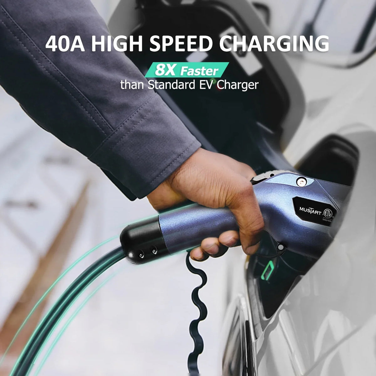 14-50P, NEMA station cord, 3 ft 40Amp, charging Wallbox yr Level 240V, Charging MUSTART - EV 25 2 product warranty