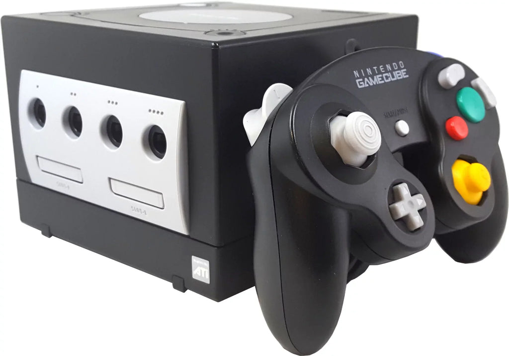 Super with Smash GameCube Melee Nintendo Bros. Restored Console Game Black (Refurbished)