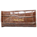 Women's Case Miu Miu Brown Miu (Fair) Pre-Owned Leather Key