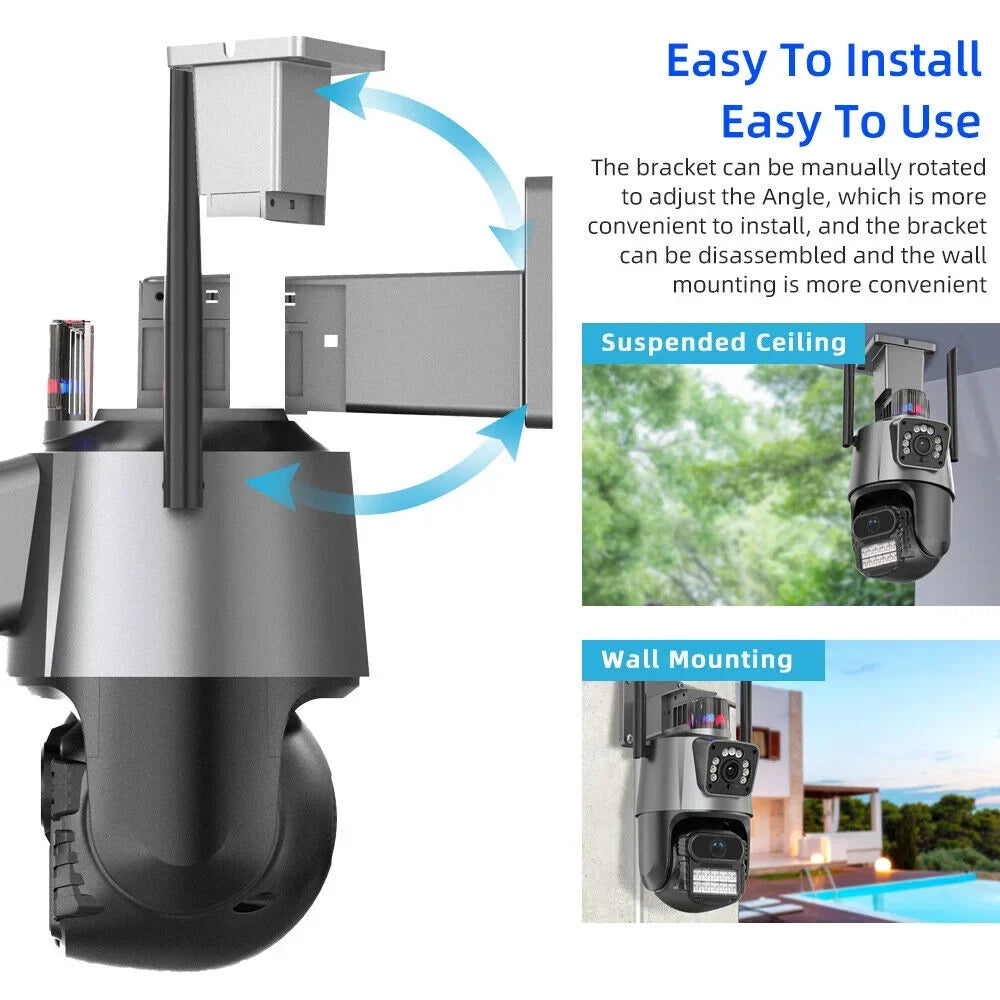 Card Camera Enhanced HD Audio Slot Real-time Antenna Outdoor Two-Way Waterproof Dual IP66 TF 1080P