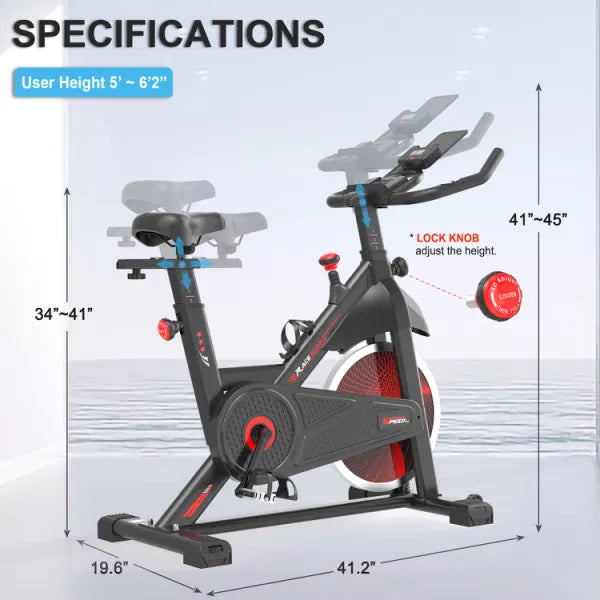 Bike Fitness Comfortable Bike Cycling Stationary, Gym with Workout Home Exercise