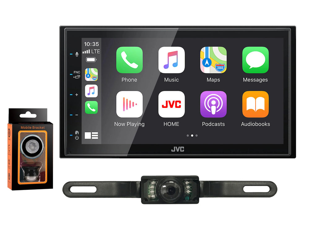 Holder CAM600 Receiver Phone Rearview fixed Magnet Multimedia 6.75" KW-M56BT Digital JVC & Monitor+Absolute Touchscreen Camera w/