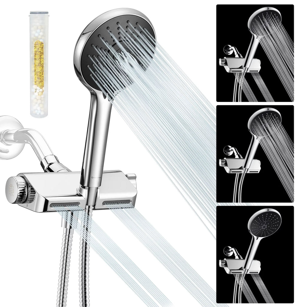 Modes Held Hand Pressure with Combo HOPOPRO 1 5 and SPA Head Shower High Shower Shower Head Filter in 3 System Handheld Showerhead Massage