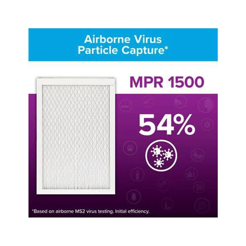 And 14 Air Filter 3M X Filtrete 4Pk Bacteria Virus 1500 1" Mpr 25 X