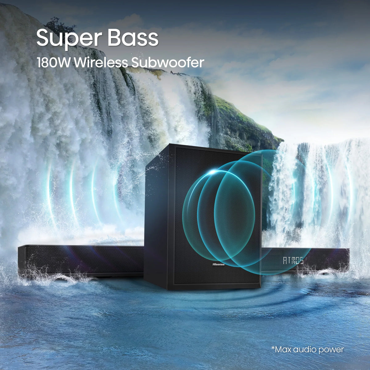and (AX3120G) Subwoofer* Hisense Atmos (Refurbished) Dolby Soundbar with Wireless 360W Ch Restored 3.1.2