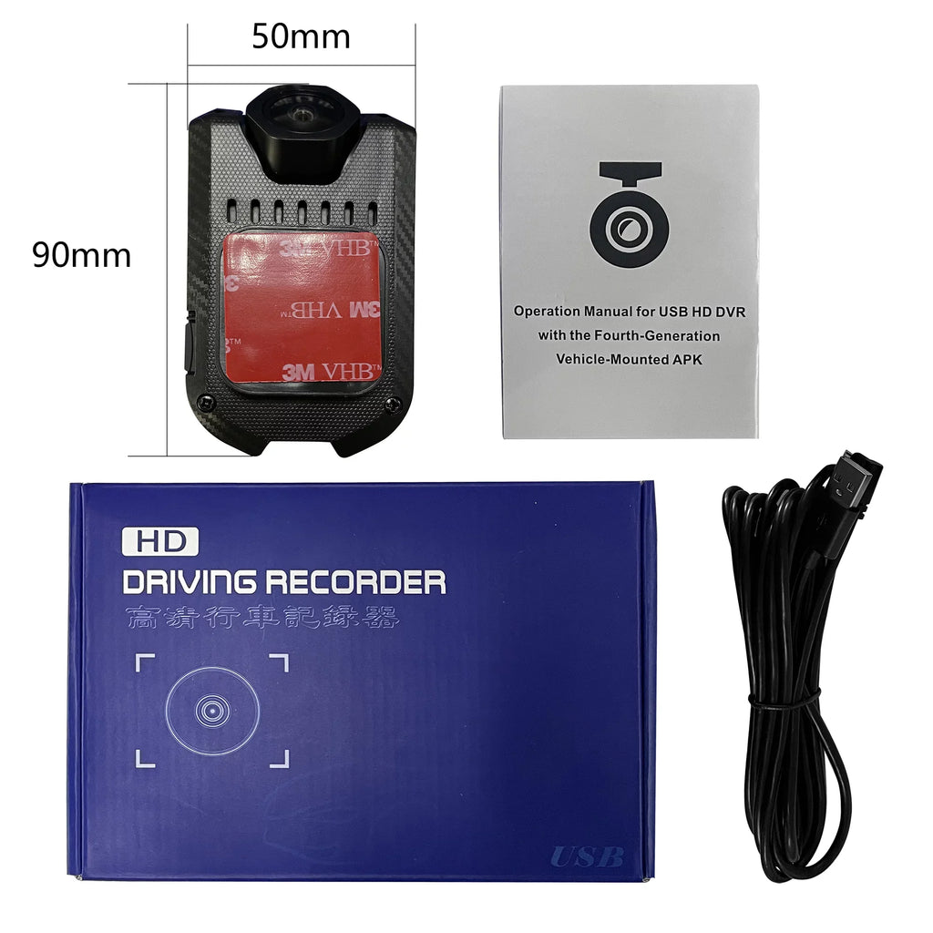 Car 1080P Vision HD Support Loop Camera Angle DVR ADAS Recording Night Recorder 170 Dash Road Wide USB Video