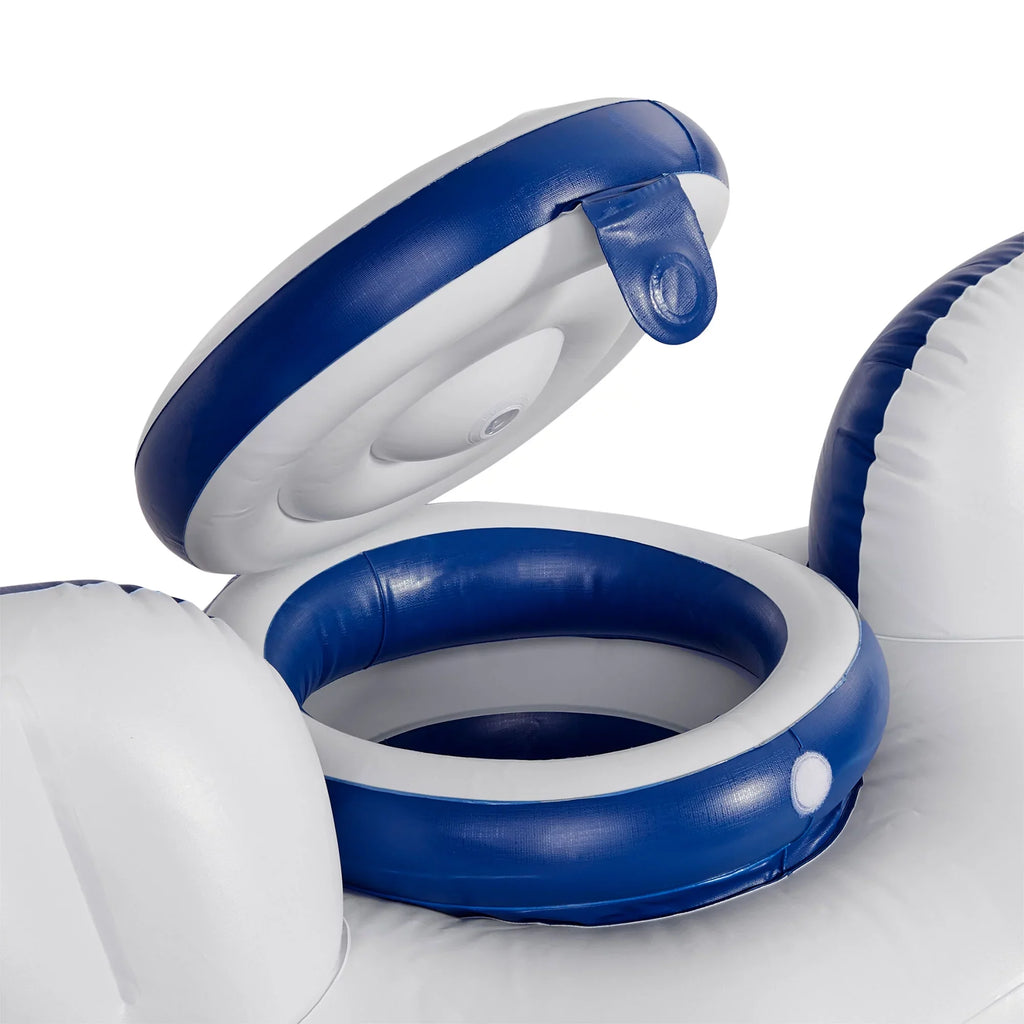 (18 Pool Float Person w/ Pack) 2 River Tube Cooler Inflatable II Run Intex