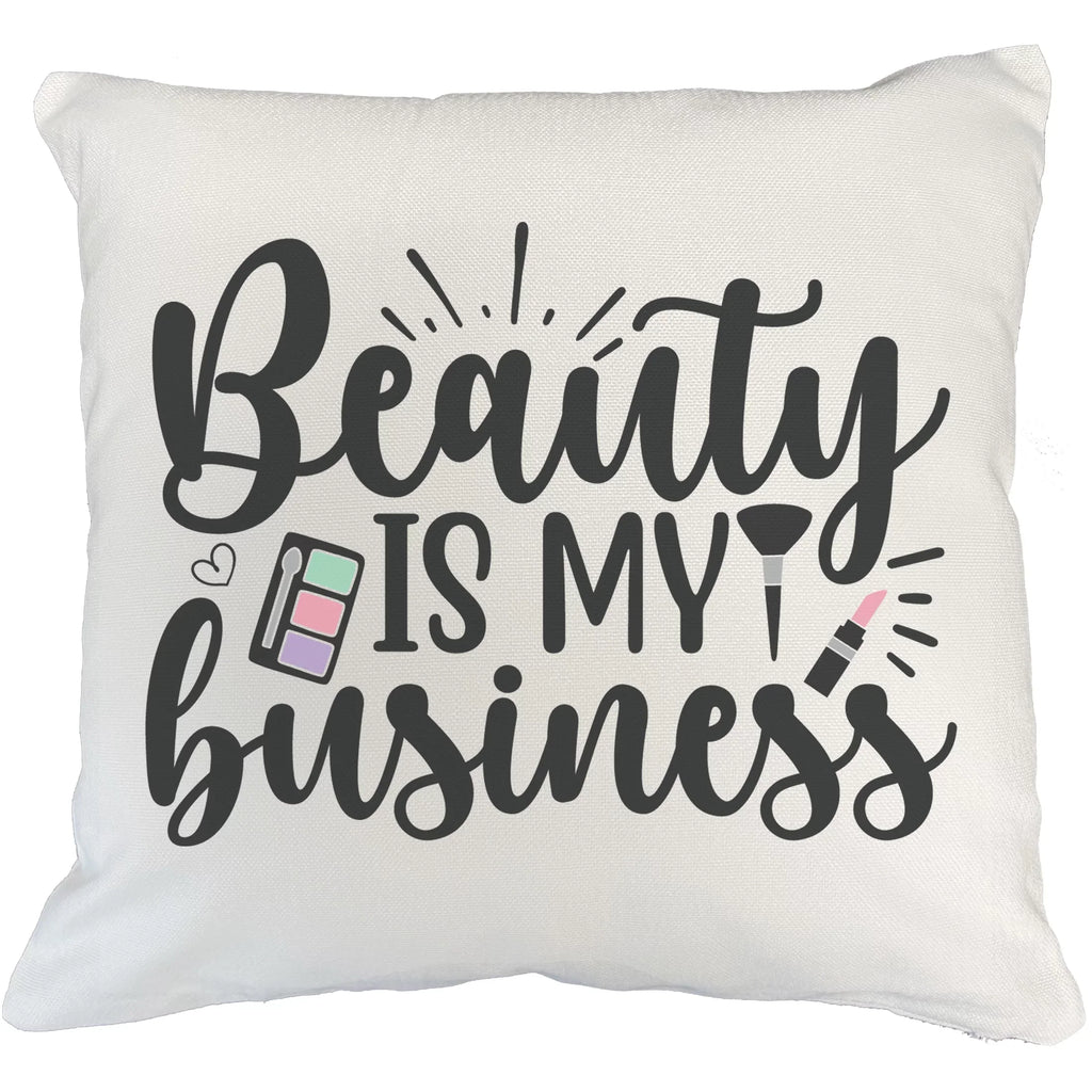 Palette, Business Lipstick & or Pink Beauty w/ Lovers, Artist IN Brush Themed Eyeshadow for White - Design Makeup My for Merch Beauty 20X20 Cover, Makeup Is Pillow Gift Cosmetologist,