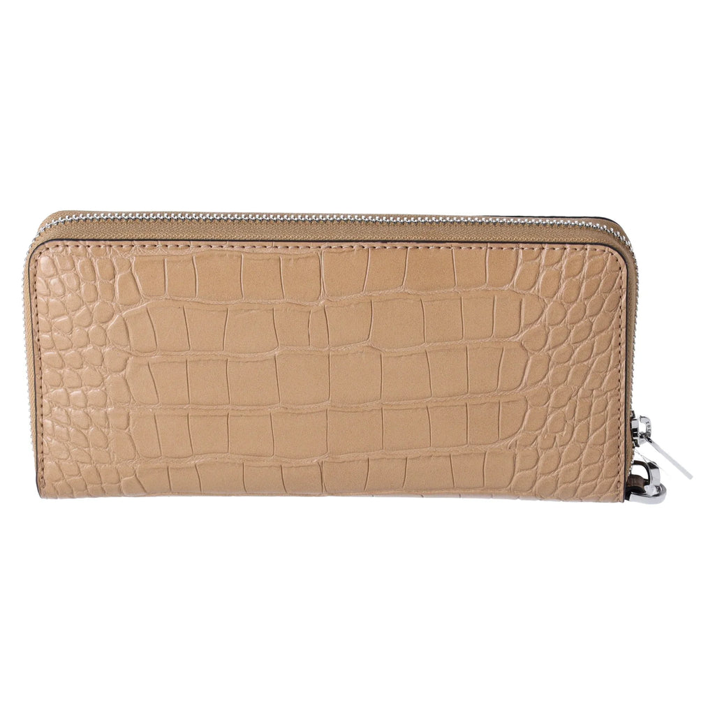 Embossed Travel Continental Croc Wallet Camel Set Large Kors Michael Jet