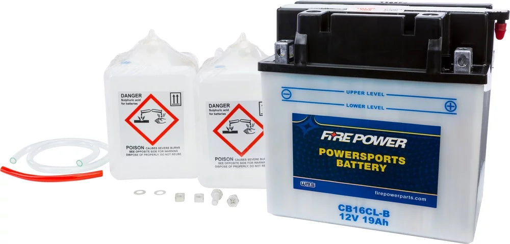 With Yamaha 1994-2017 Battery CB16CL-B SuperJet (SJ700) W/ACID Power Fire Compatible