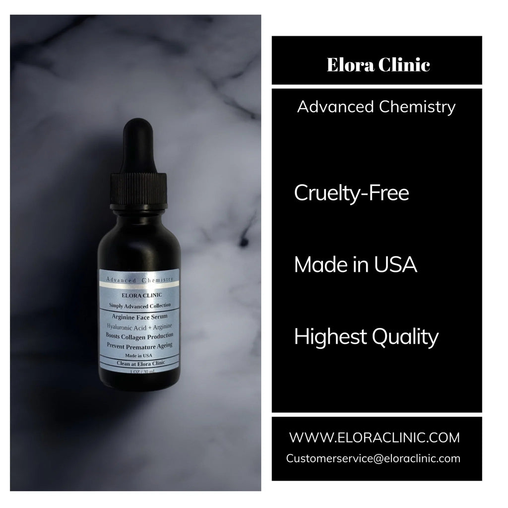 Oil Free Arginine - Soothing - - Acid + Hydrating Arginine Clinic Acid Elora - & Hyaluronic Hyaluronic Serum Arginine + Based Water