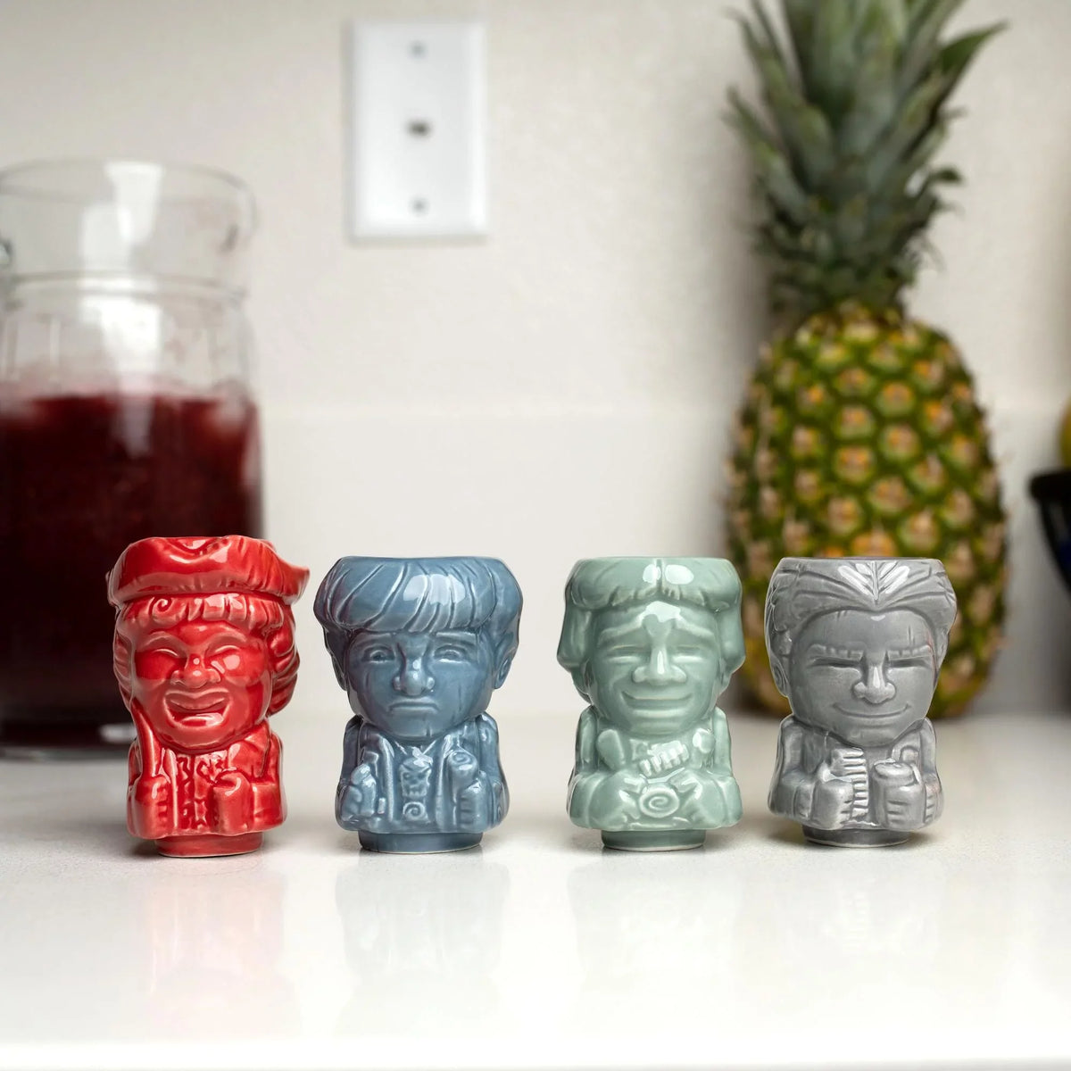 The Tikis | Data, Chunk, Goonies Mouth Mikey, Mini 4-Pack Geeki Muglet