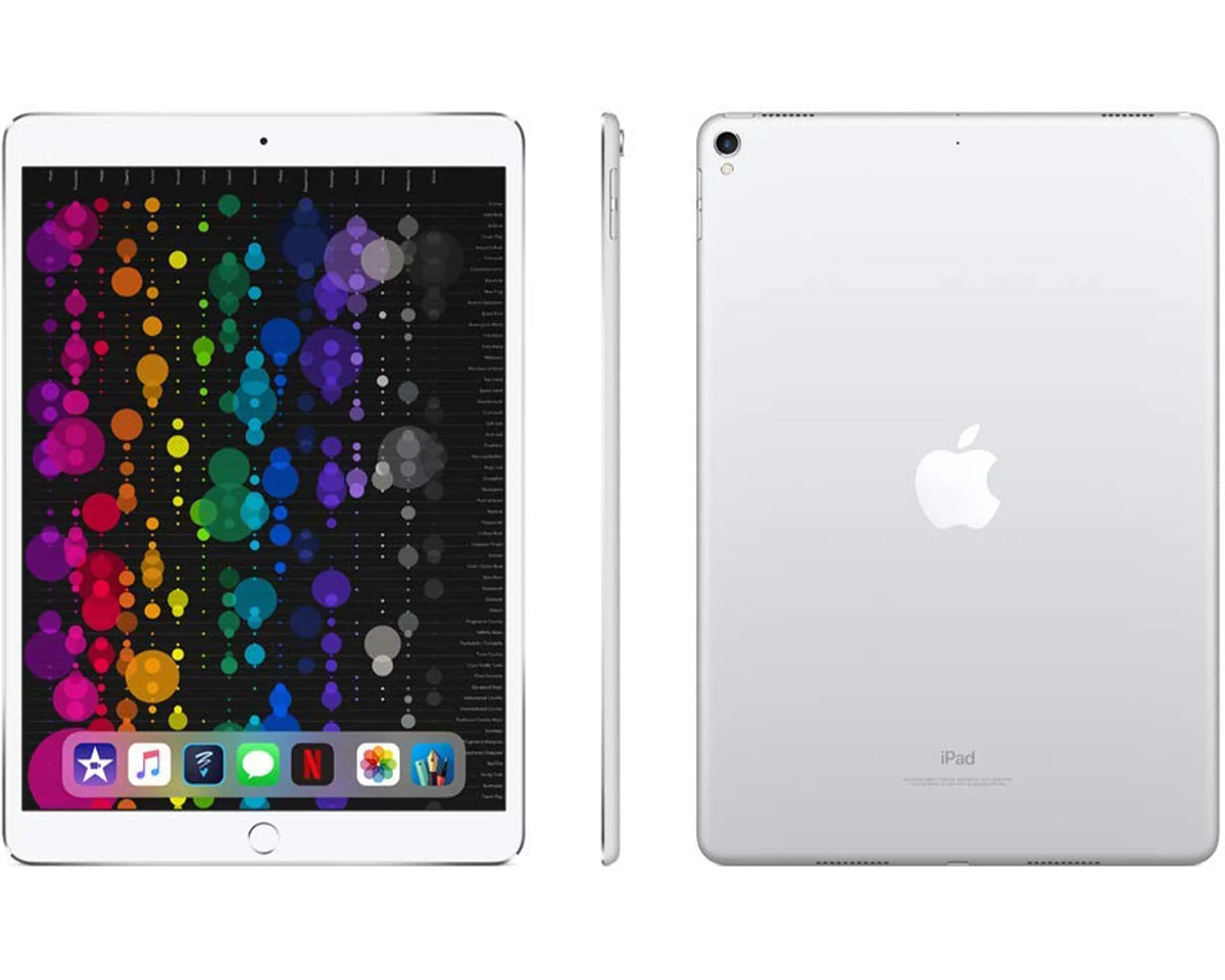 LTE Unlocked, (Refurbished) Apple Restored 4G 256GB + Silver Wi-Fi iPad Pro - 10.5