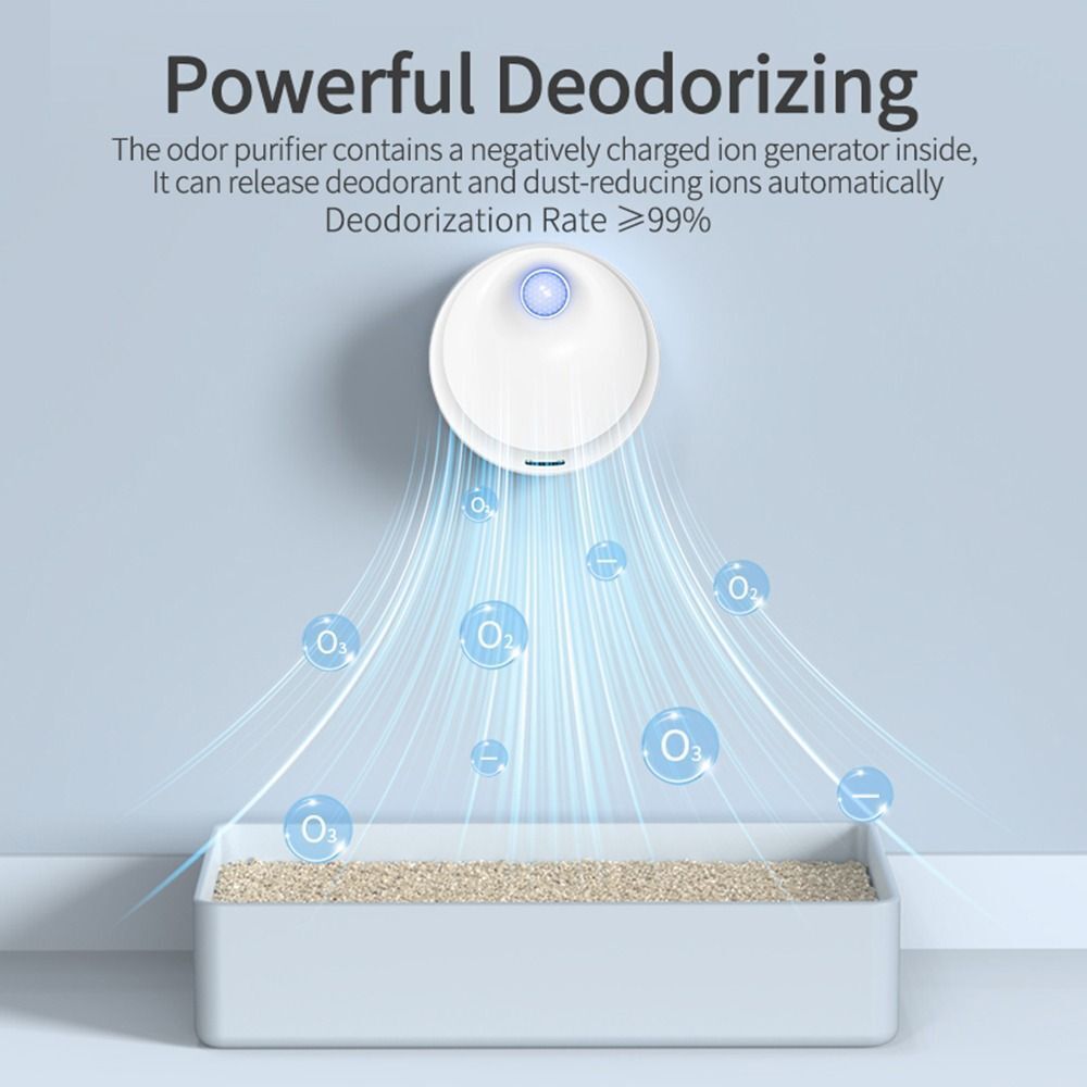 Rechargeable Deodorizer Air Purifier Smart Odor Cat Cleaner Deodorization Pets