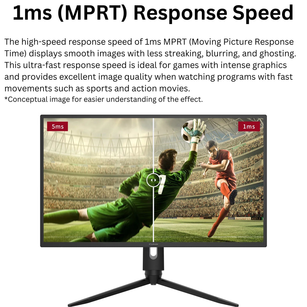 1ms, HDR, Enabled 27" Premium FHD Monitor Gaming AMD (FGM-27F445) 240Hz, Funai FreeSync™ VA,
