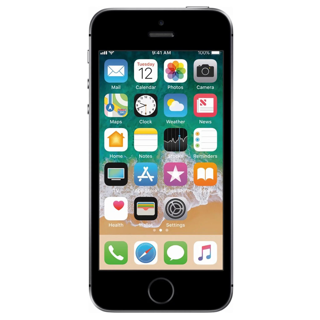 12MP Camera iPhone AT&T (Used) Space with Apple SE - Locked 32GB Gray Phone