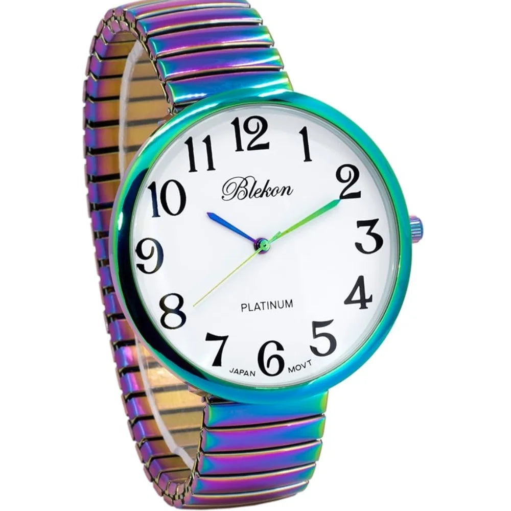 Face Stretch Japanese New Band Watch Large Fashion Movement PC21J Blekon Collections Super