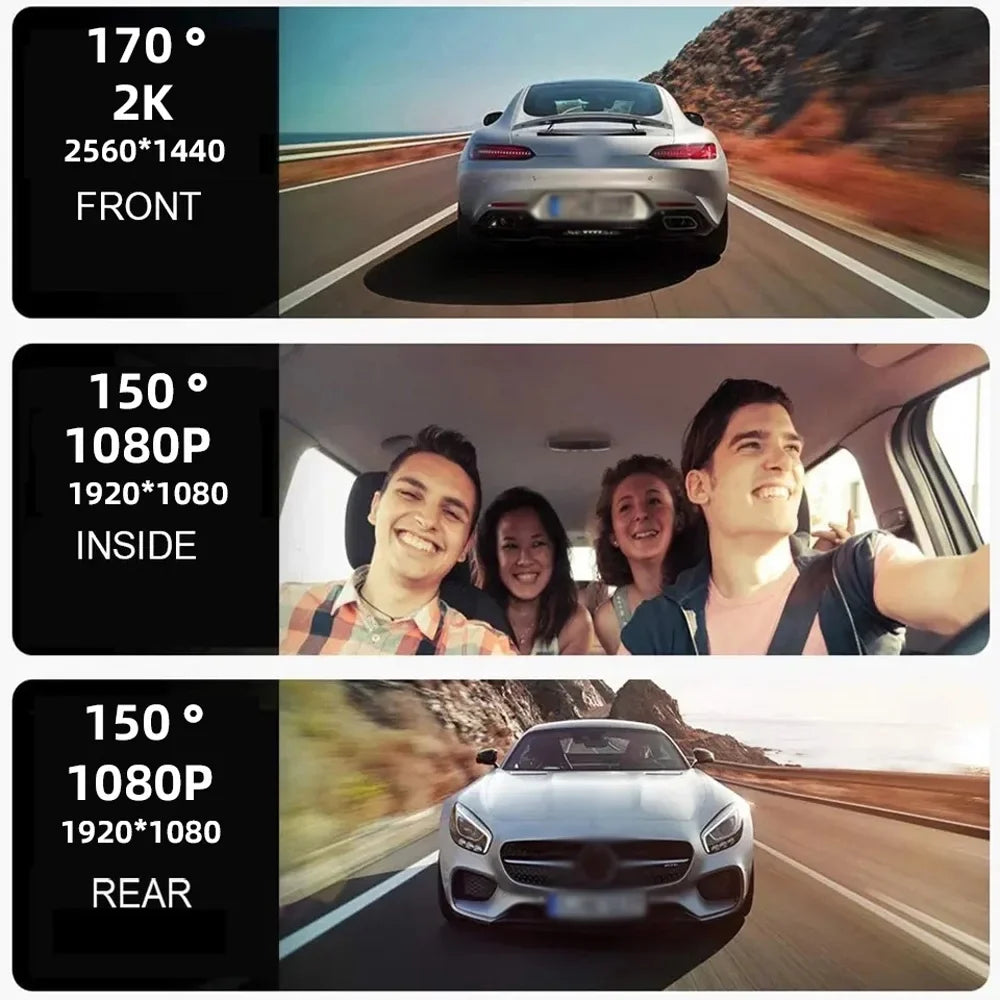 Walmeck Recorder Auto Driving Camcorder, Safety Angle Wide Mirror Rearview Recorder, Dashcam Camera, Car