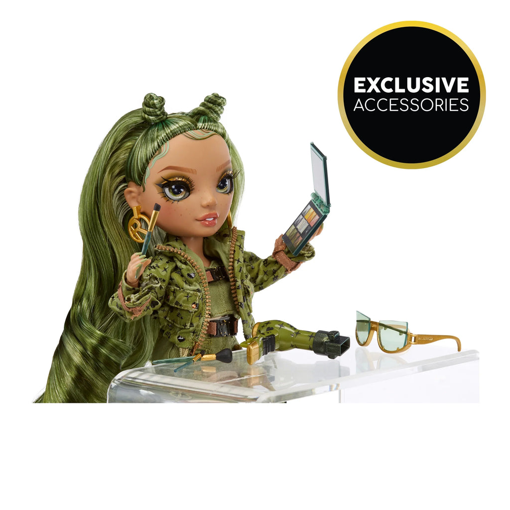 Kids Accessories. Doll, Rainbow Play and Years 4-12 Gift Camo & Colorful Outfit Collectors Fashion Olivia, Green High Old 10+