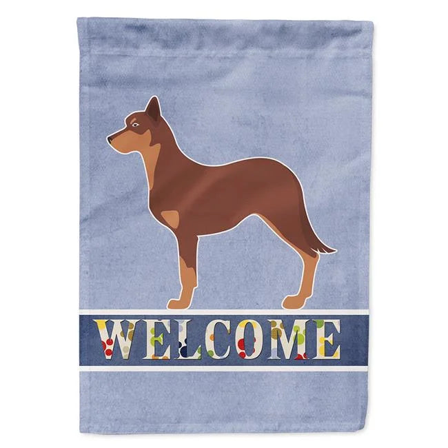 Welcome Kelpie Flag Size Australian Garden Dog