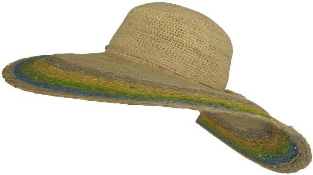 Crown Poolside Brim Christys Crochet Big Hat Sun Raffia "Vizcaya"