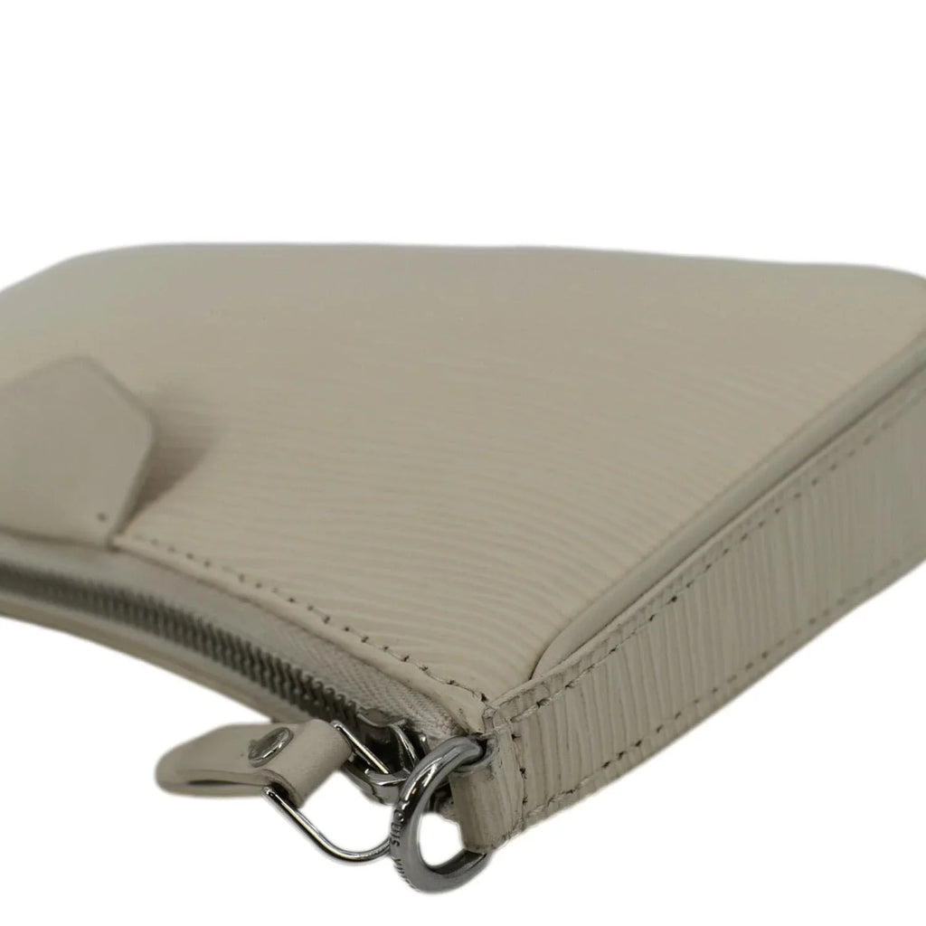 Easy Strap Pre-owned Epi VUITTON Bag Pouch On Cream LOUIS Leather Shoulder