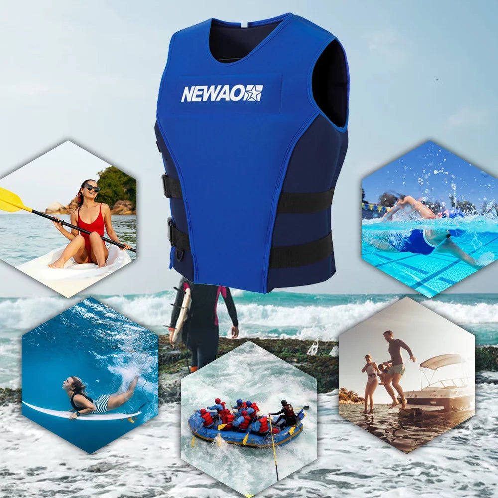 Safety Jacket, Sailing NEWAO for Float Water Skiing Neoprene and Suit