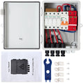 63a Box Solar Solar On PV Waterproof Grid Solar String, Fuse, Lightning Rated Panel and with Circuit Arreste Current Box, Combiner / 4 System, 15a Off IP65 for Connector, VEVOR Combiner Breaker,
