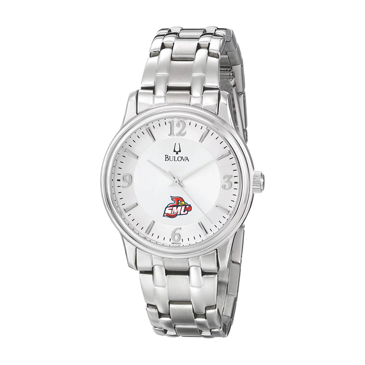 St. Watch Mary's Cardinals Silver Steel Bulova Quartz Stainless Men's