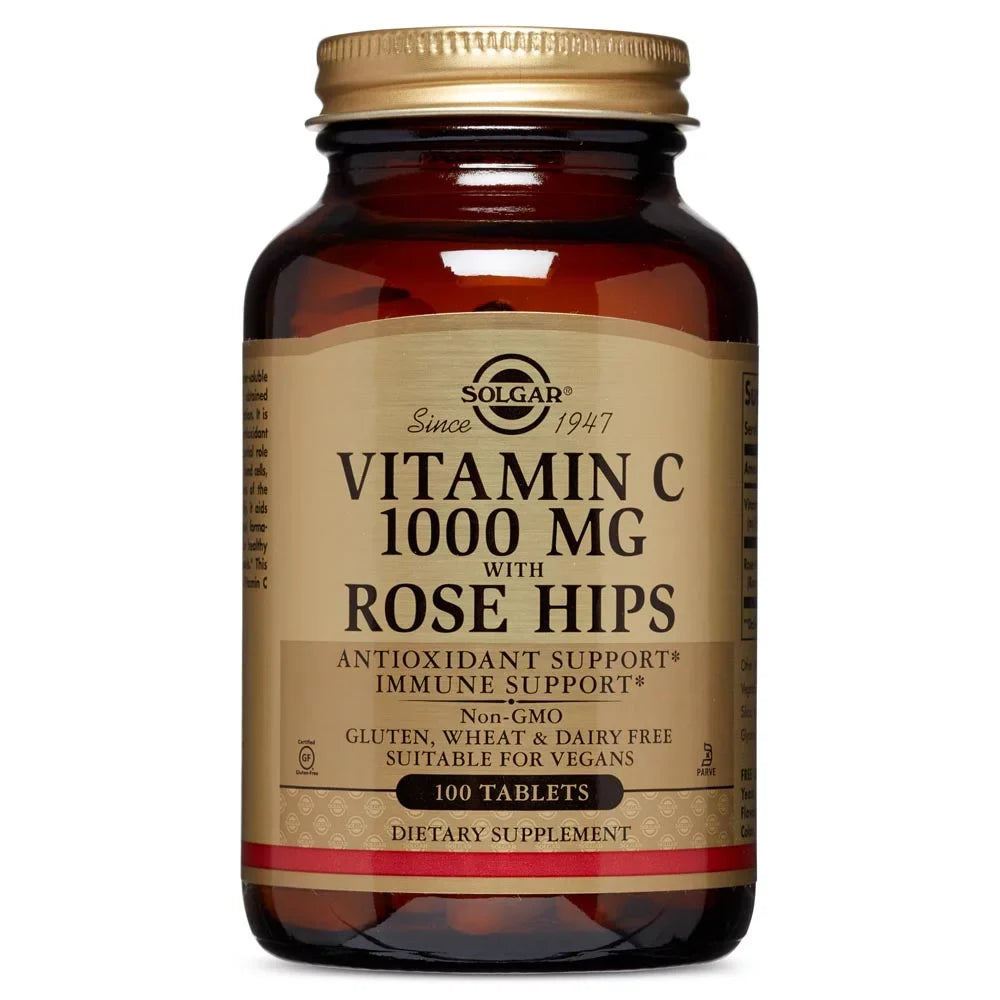 Ct C Tablets, 100 Solgar with Rose 1000 mg Vitamin Hips