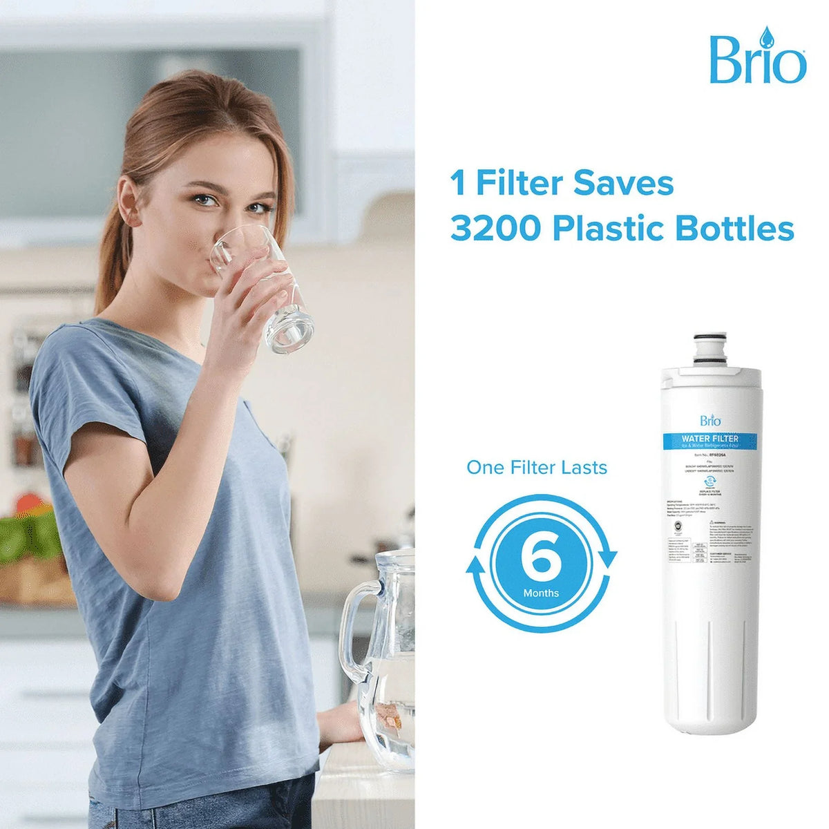 Cuno EVOLFLTR10 3M 6026A Replacement Filter Compatible 640565, Whirlpool AP3961137, Brio WHKF-R-Plus With Bosch CS-52,