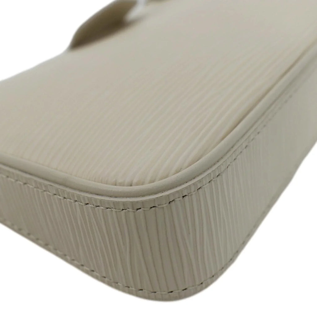 Easy Strap Pre-owned Epi VUITTON Bag Pouch On Cream LOUIS Leather Shoulder