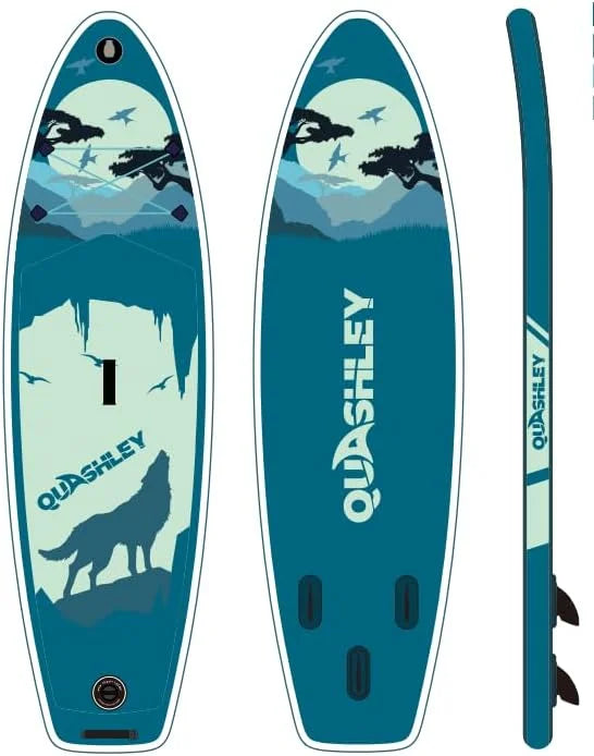 Stand SUP Paddle Max x6 & Up Accessories, Deck, Surfing, 330lbs Board for & Stance, Adults, Non-Slip for 11'x33 Inflatable with Youth Fishing Premium Wide