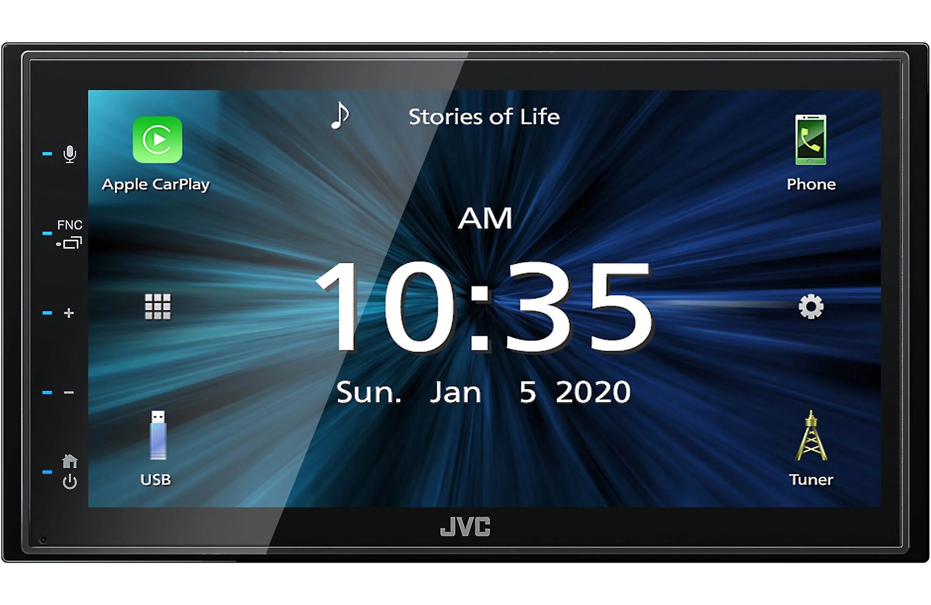 Holder CAM600 Receiver Phone Rearview fixed Magnet Multimedia 6.75" KW-M56BT Digital JVC & Monitor+Absolute Touchscreen Camera w/