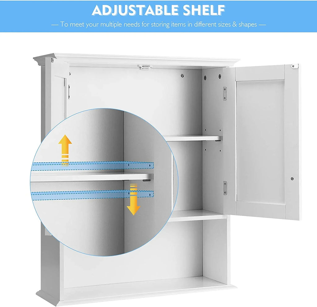 Shelves, Wall Multipurpose Room, Living for Cabinet Cabinet Hanging & Storage Bathroom Doors Wall Bathroom Kitchen Mounted Cabinet, Bathroom Wooden Cabinet Medicine with Storage
