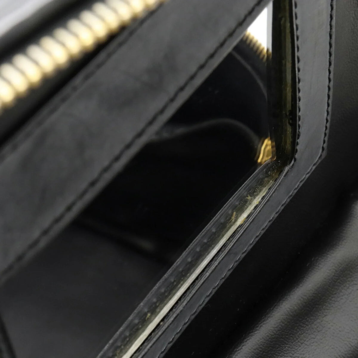 Leather Coco CHANEL Black (Fair) Handbag Shoulder Vanity Pre-Owned Mark Chanel Matelasse Bag