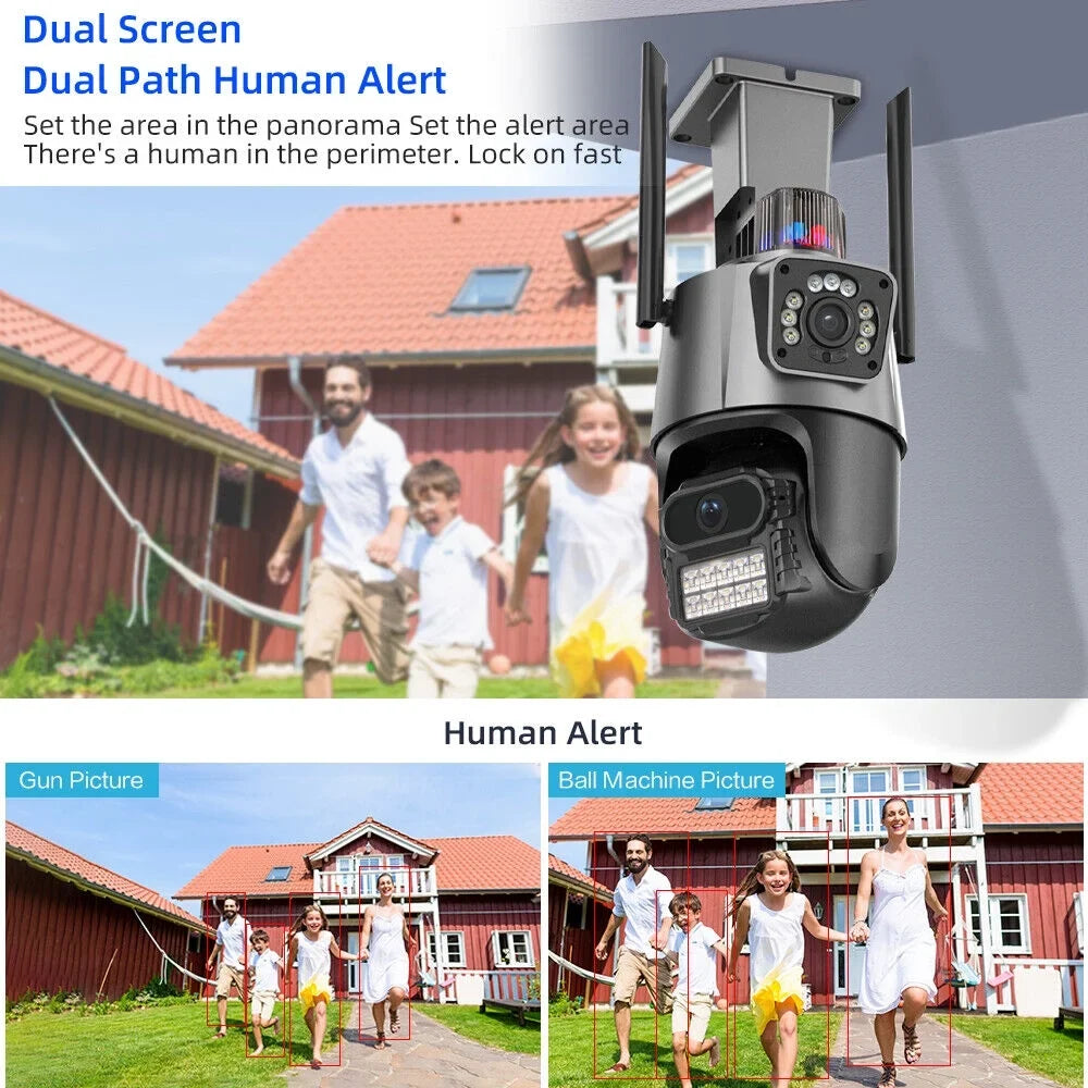 Card Camera Enhanced HD Audio Slot Real-time Antenna Outdoor Two-Way Waterproof Dual IP66 TF 1080P
