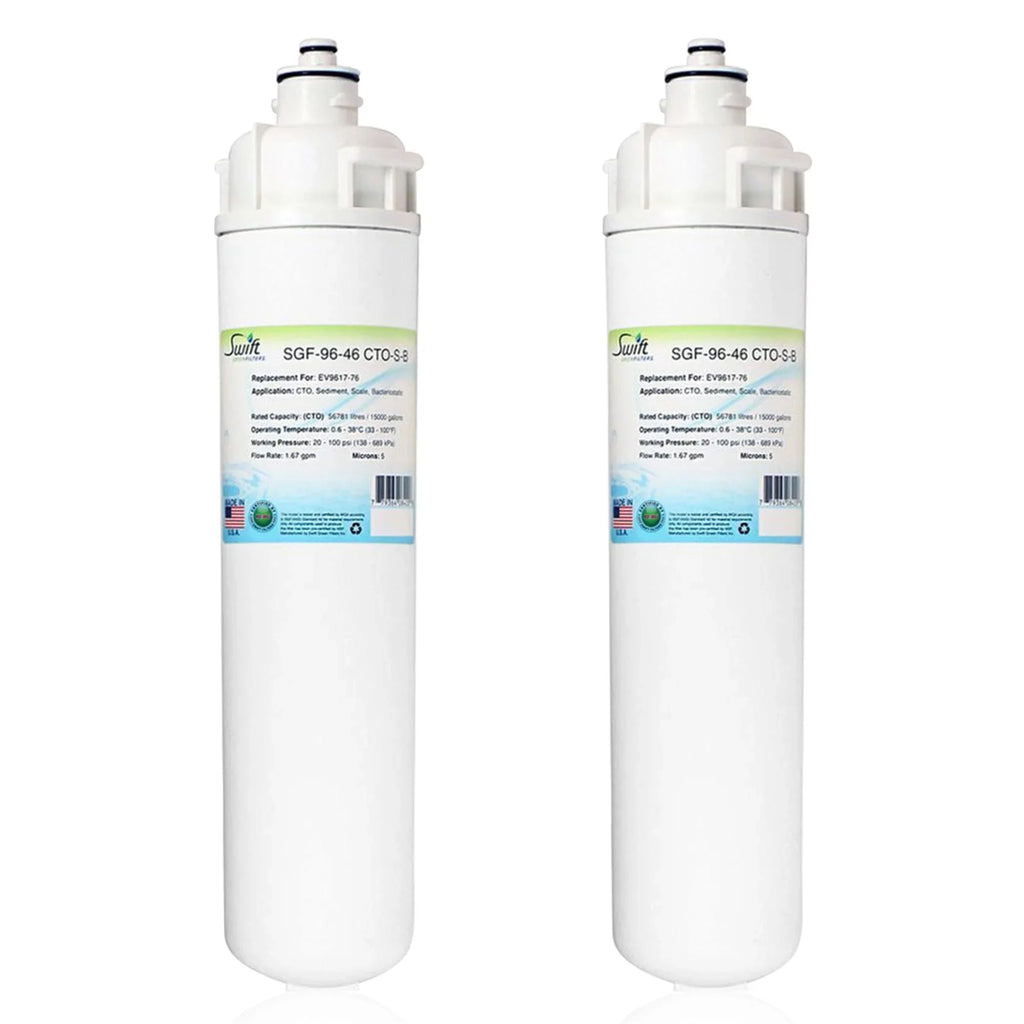 Filter 2) of Made in Water CTO-S-B Swift Compatible (Pack Filters EV9617-76, for Green Commercial USA SGF-96-46